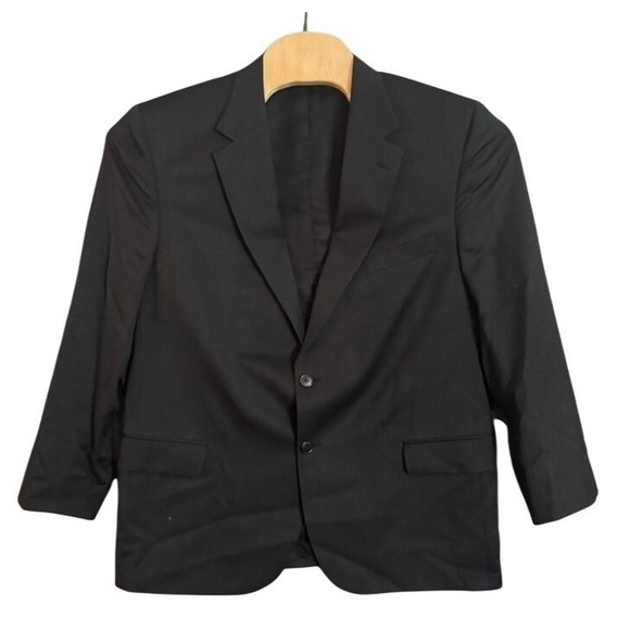 NWT Jos. A. Bank Traveler's Collection Suit Jacket 46S Portly Grey Wool Blazer